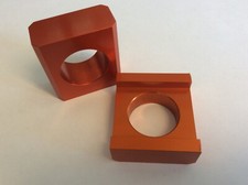 Orange Chain Adjusting Adjuster Axle Blocks Yamaha YZF-R6 03-05 FZ6 Fazer 07-09