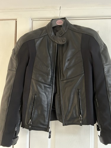 Leather biker jacket - leather,