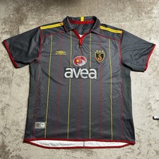 Vintage Galatasaray Football Shirt Mens Extra Large Umbro 2004/05 Away Black