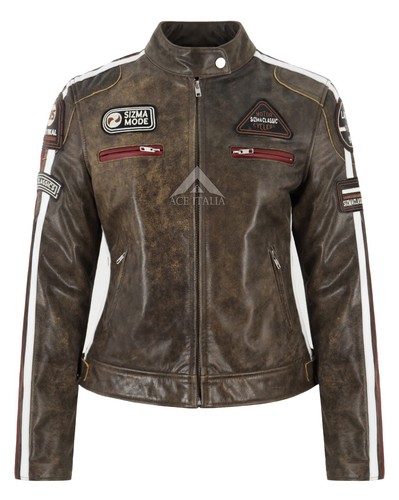 Sizma ladies leather jacket - leather,