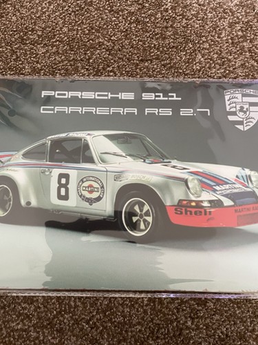 Porsche car metal sign - a4, bnib