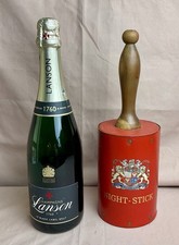 Vintage Red Leather Wooden