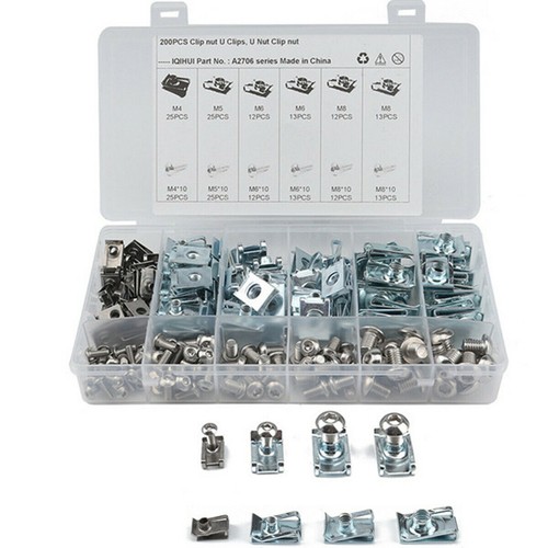 U nut clips bolts - m4,