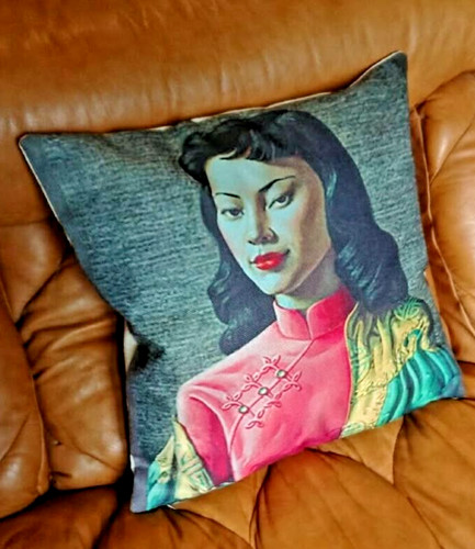Miss wong cushion - cushion, cover