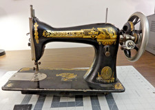 Antique 1904 SINGER 15 SPHINX Sewing Machine Treadle Head - SERVICED/WORKS