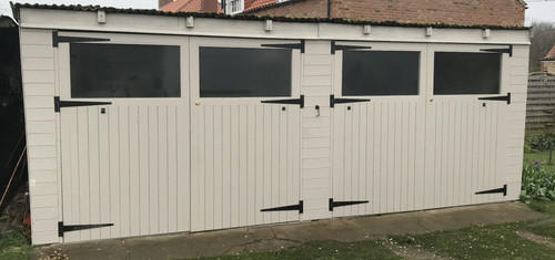 Wooden garage doors single - wooden,