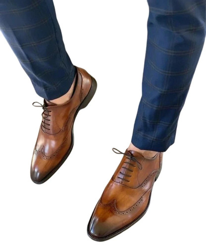 Handmade brown genuine leather - genuine,