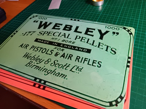 Webley pellet lid tin - pellet,