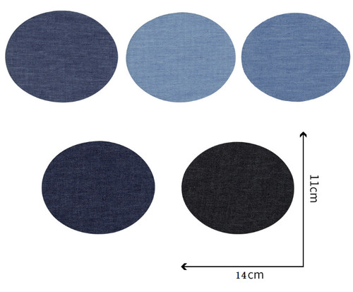 Colour oval iron denim - oval,