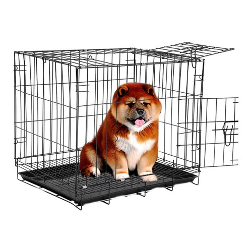 Dog cage with litter tray - dog,