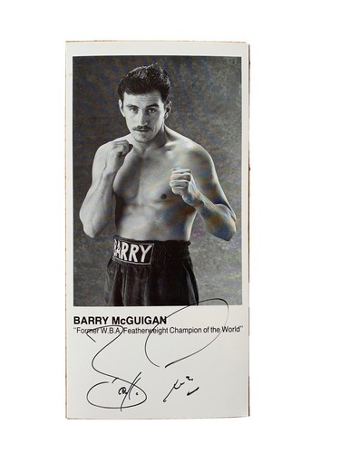Barry mcguigan signed - signed, boxing