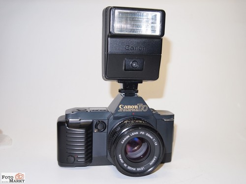 Lot canon t70 slr - lot:, camera