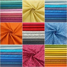  Patchwork Cotton Fabric Colourful Floral Shapes Leaves Quilting and Craft