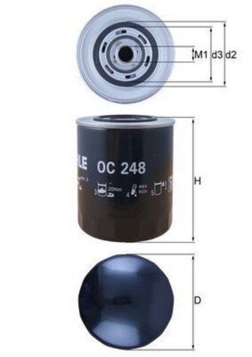 Mahle oil filter for - , iveco