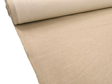 LAURA ASHLEY LINEN PLAIN NATURAL Linen Blend Upholstery Curtain Cushion  Fabric