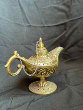 Handmade Aladdin Magic Lamp genie lamp Antique Oil Lamp Brass Decoration