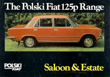 Polski-Fiat 125P 1978-1980 UK Market Sales Brochure Saloon & Estate FSO 1500