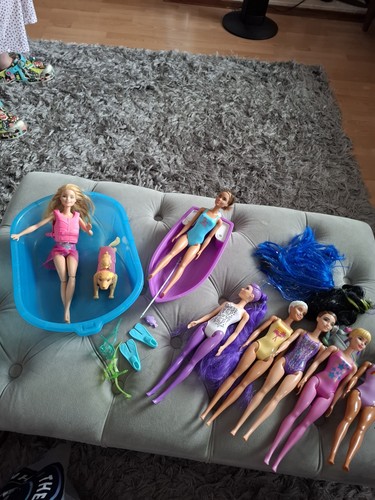Barbie pool boat and - barbie,