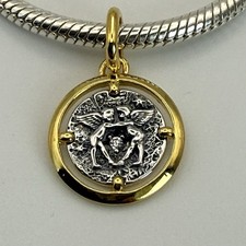 Pandora Amor Talisman Two Tone Heart & Angels 14k Gold Plated S925