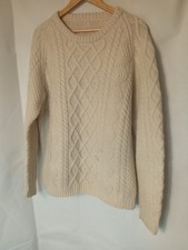 Hand Knitted Aran Jumper Size