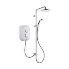 Mira Elite SE Dual Outlet White pumped mixer Shower, 9.8kW