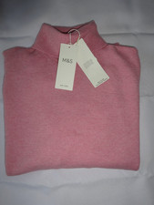 BNWT - M&S MARKS & SPENCER ROSE PINK AIR YARN JUMPER SIZE L UK SIZE 16-18