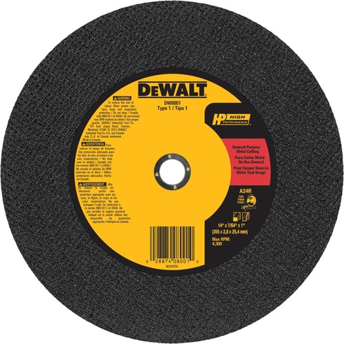 Dewalt chop saw blade - dewalt, 14"