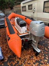 Rib boat with Honda 25 +