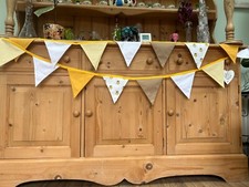 3m bunting, yellow bunting, bee bunting, party bunting, fabric bunting, 