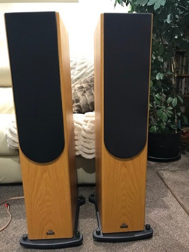 Oak hifi speakers floor
