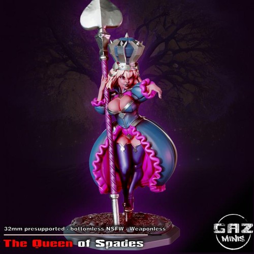 The queen spades 32mm scale - the,