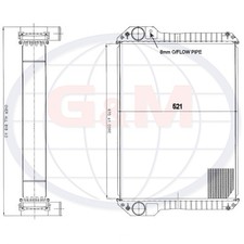 Radiator for JCB Wheeled