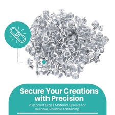 2mm - 20mm 100pcs Eyelets Grommets Brass DIY Leathercrafts Clothing Shoes Bags