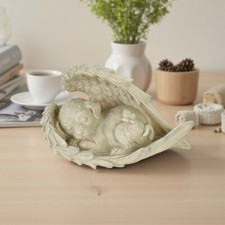 Large Angel Dog Cat Statue