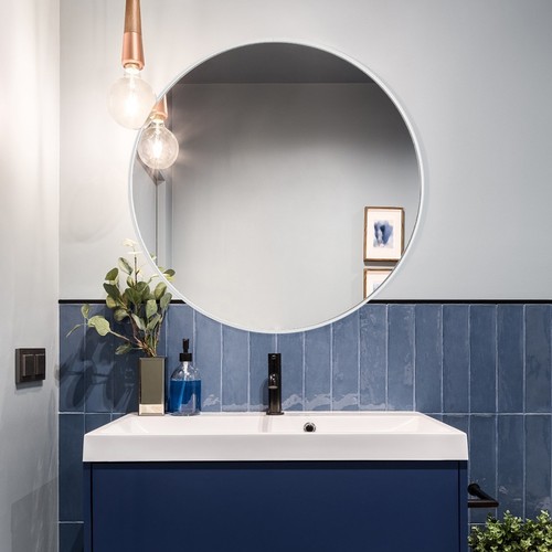 Round wall mirror hanging - round,