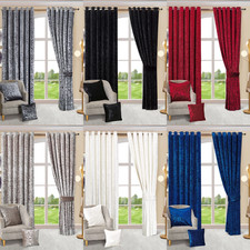 Luxury Crushed Velvet Eyelet