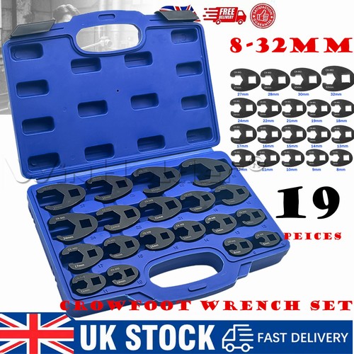 19pcs crowfoot wrench set - 19pcs,