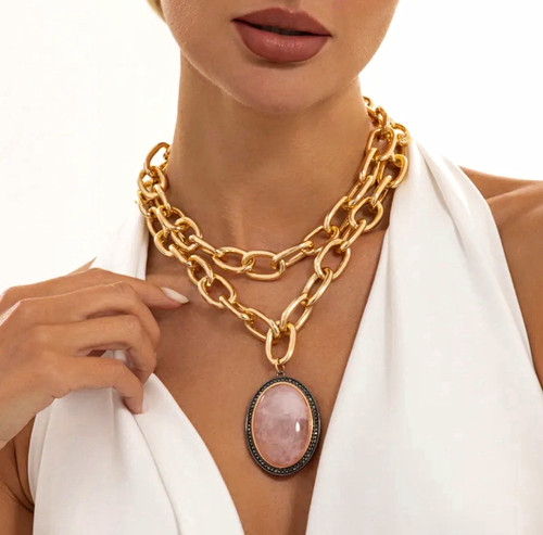 Zara gold tone double - gold, cable