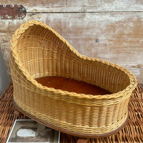 Vintage wicker rocking - doll, or