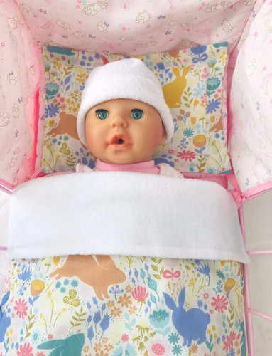 Dolls pram cot bedding set - pram,