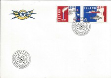 1992 ICELAND ATOMIC ENERGY TRADE & COMMERCE FISHING BOAT FIRST DAY COVER FDC 