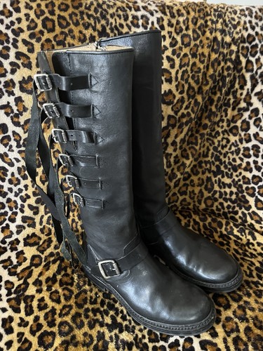 Frye women black leather - women’s,