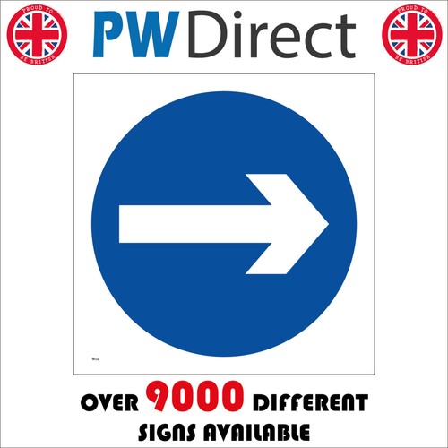 Sign one way arrow right - sign,