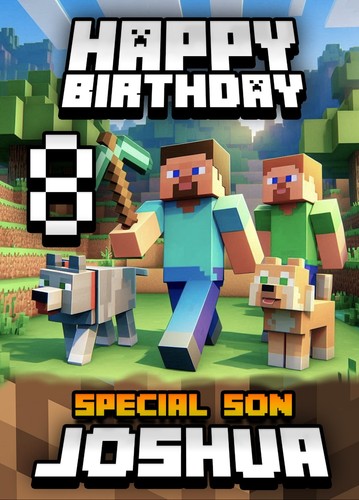 Minecraft personalised - minecraft,