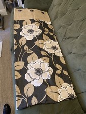 Ashley Wilde Large Floral Print Eyelet Curtains Harper 90 x 54" Drop Cotton NEW