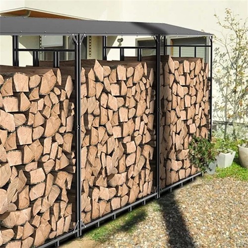 Log storage shed outdoor - shed,