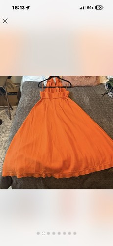 Zara orange dress - zara, m