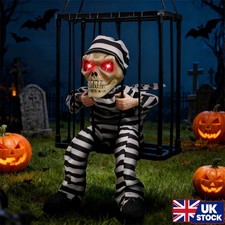 Screaming Animated Hanging Halloween Decorations Outdoor Indoor Motion Sensor