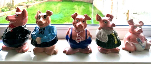 Set wade natwest pigs - 5, x