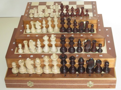 Chess set - set, inlaid